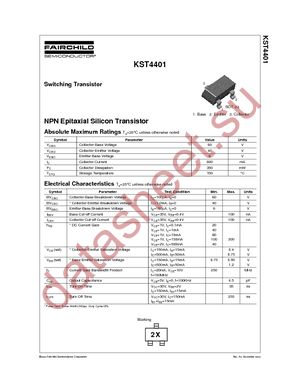 KST4401MTF datasheet  